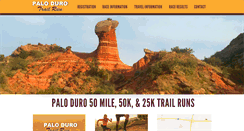Desktop Screenshot of palodurotrailrun.com